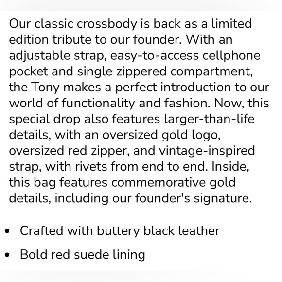 Rare! Hammitt Tony Signature Medium Black and Pewter Crossbody Bag NWT - Picture 9 of 9